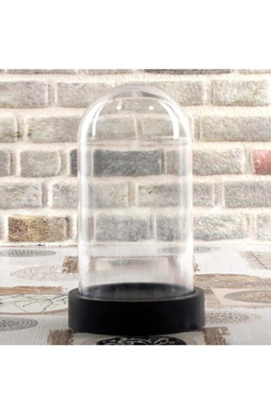 LED Işıklı Cam Fanus – 20x12 cm