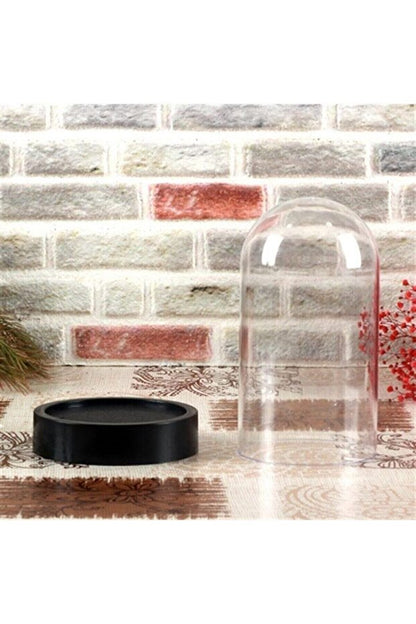 LED Işıklı Cam Fanus – 20x12 cm